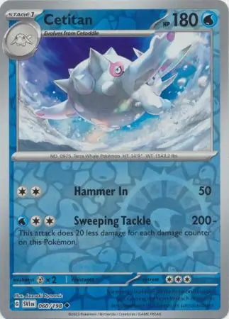 Scarlet & Violet Cetitan #60/198 reverse holo